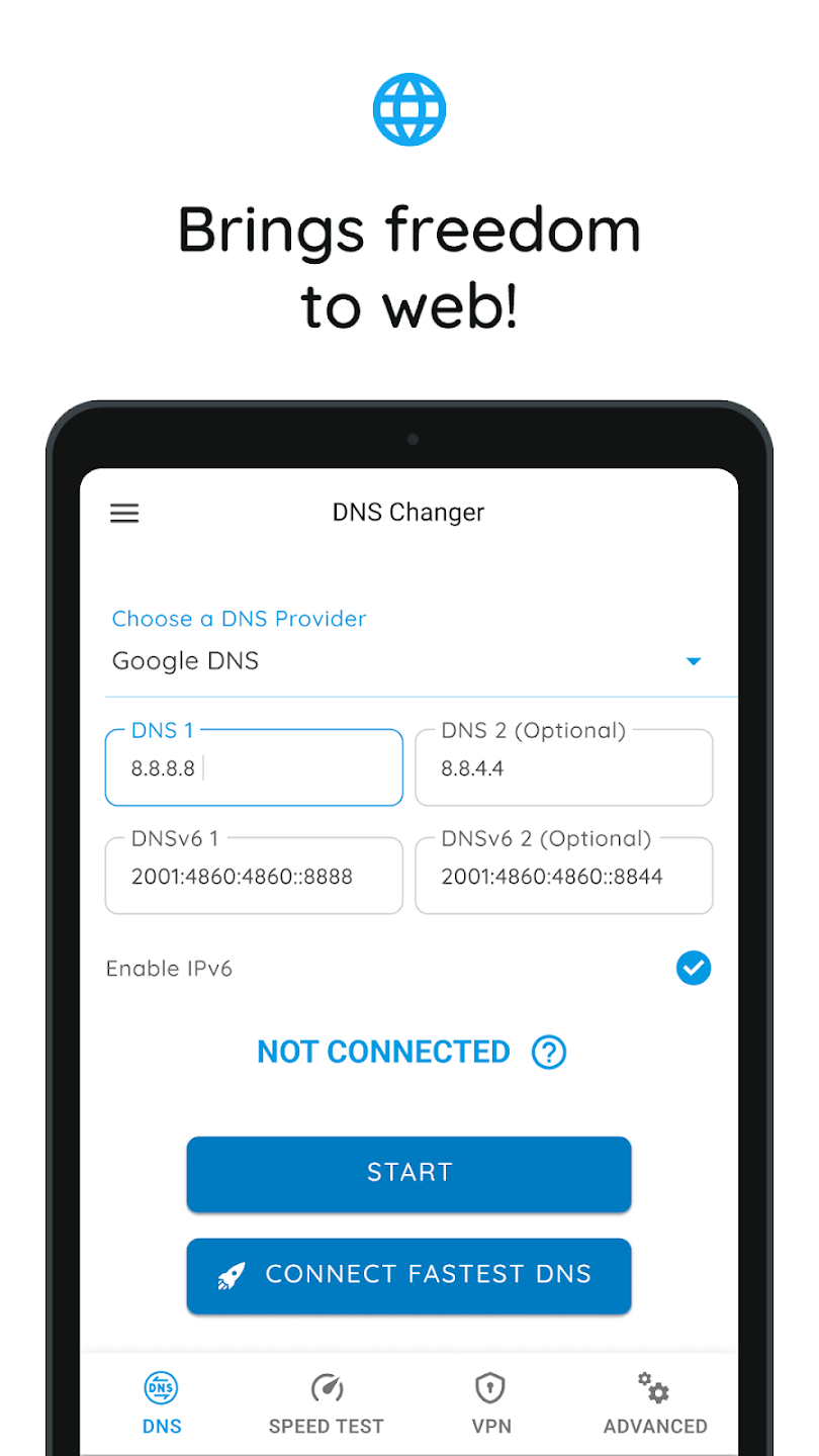 Dns Unblocker - Android introduction 1